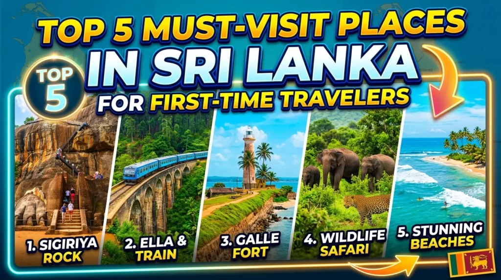 Top 5 Must-Visit Places in Sri Lanka for First-Time Travelers