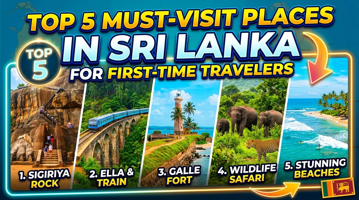 Top 5 Must-Visit Places in Sri Lanka for First-Time Travelers