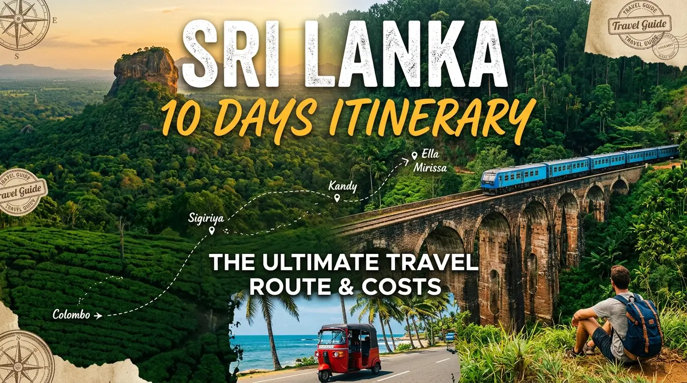 Sri Lanka 10 Days Itinerary: The Ultimate Travel Route & Costs